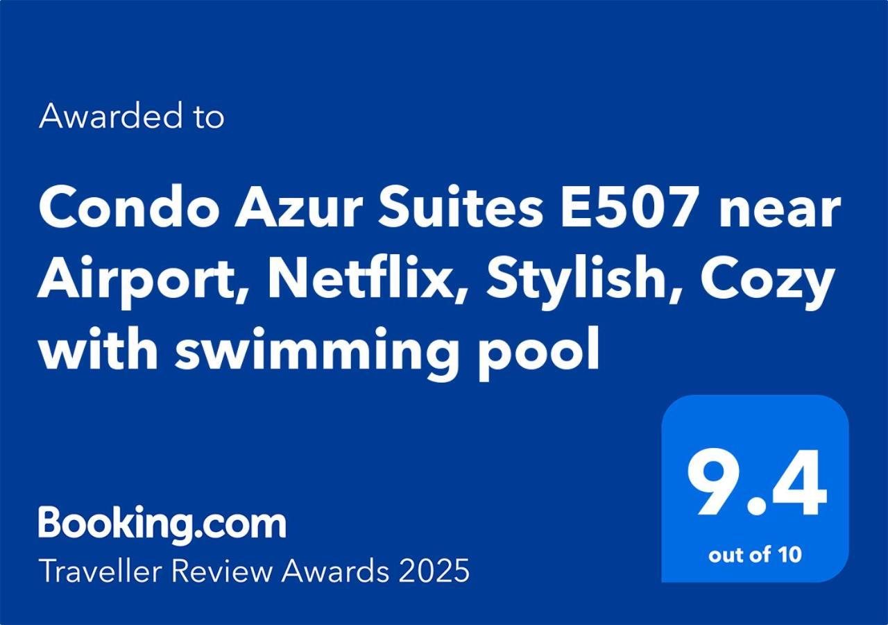 Condo Azur Suites E507 Near Airport, Netflix, Stylish, Cozy With Swimming Pool マクタン エクステリア 写真